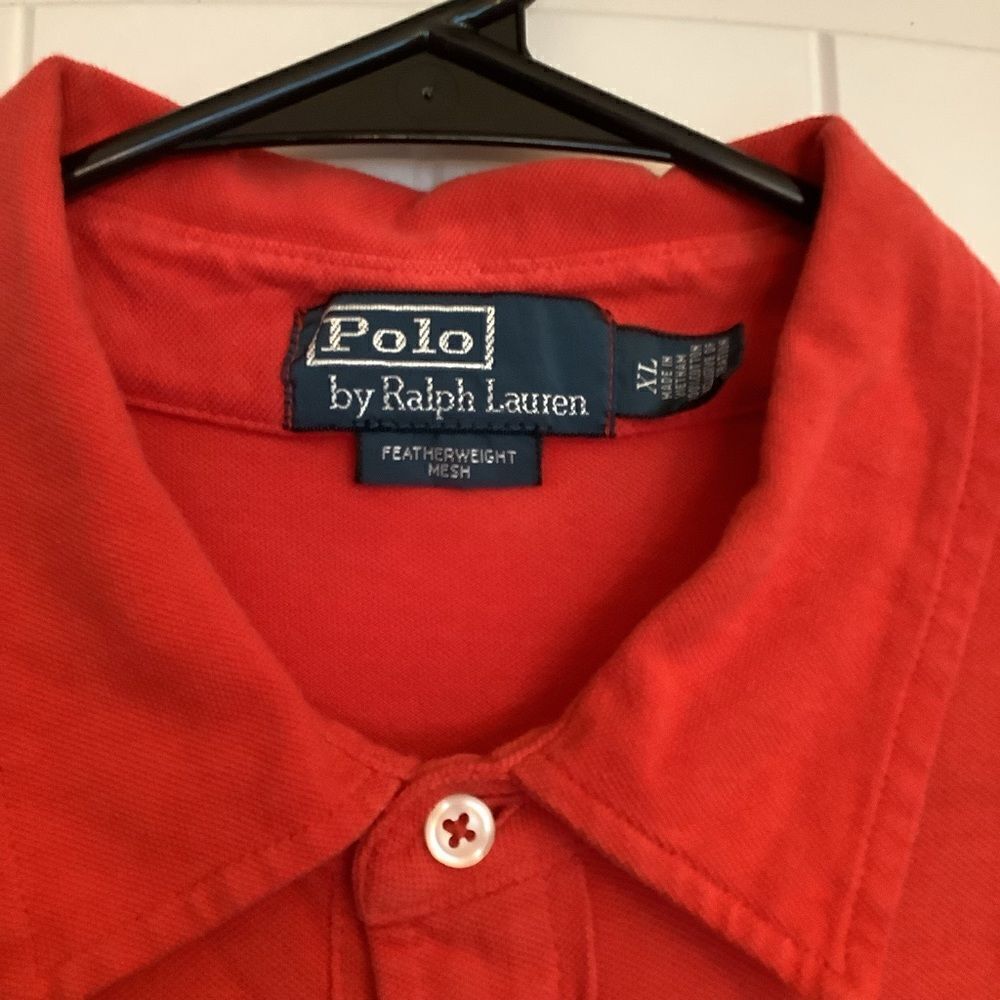 Ralph Lauren Featherweight Red Polo - Picture 3 of 4